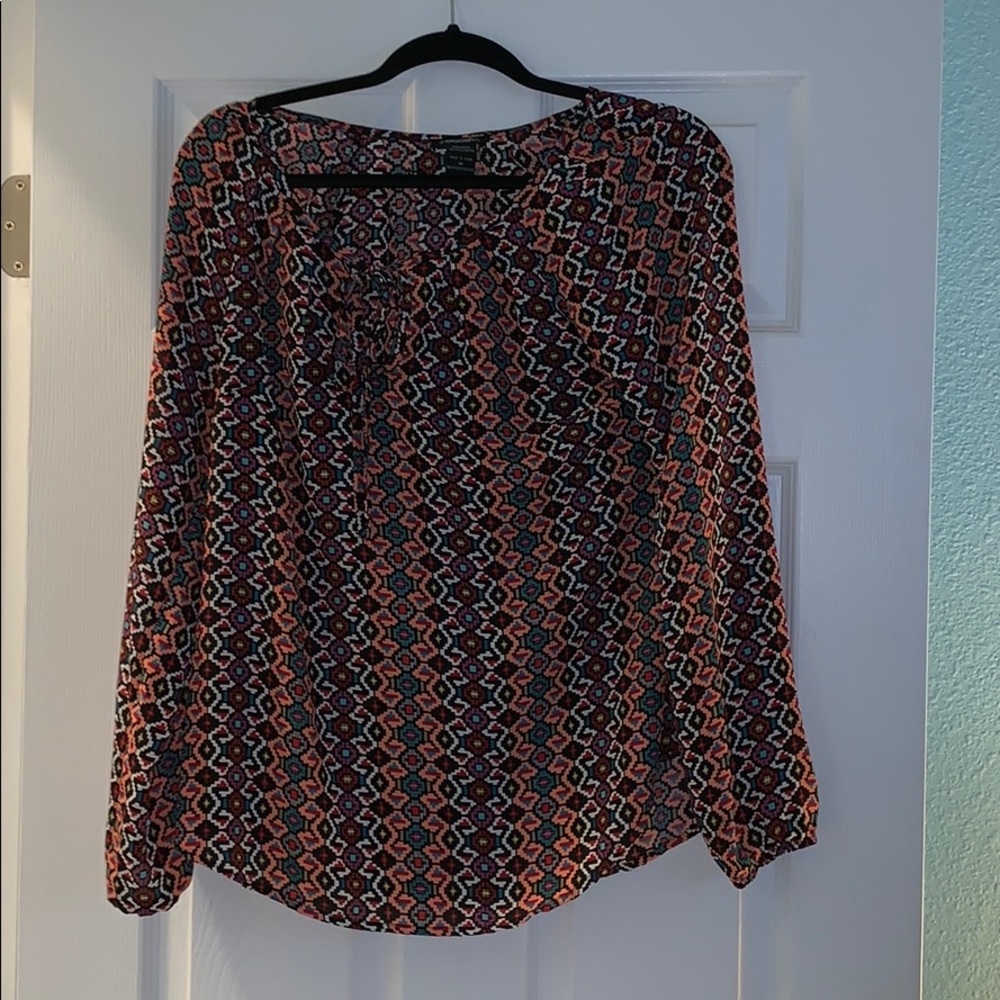 Long sleeve patterned shirt